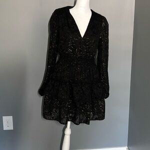 Elegant Black Lace Dress